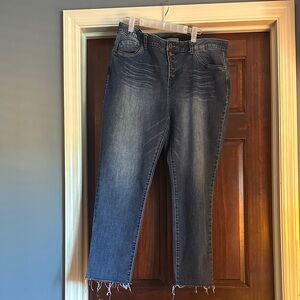 Wit & Wisdom High Waist Skinny Crop Jeans in great used condition size 18W.